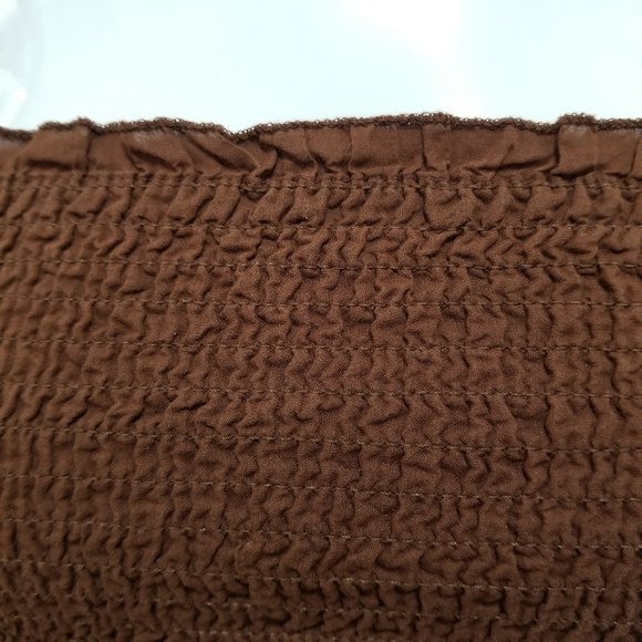 Aeropostale top Small sleeveless smocked beaded embellished babydoll Y2K - Picture 10 of 14